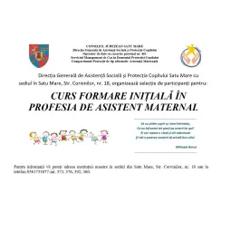 Curs de formare inițială în profesia de Asistent Maternal